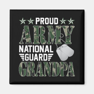 Proud Army National Guard Grandpa Military Family Magnet