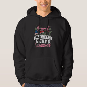 Proud Army National Guard Mom Dog Tag US Military Hoodie