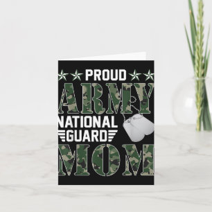 Proud Army National Guard Mom Military Family Vete Card