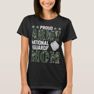 Proud Army National Guard Mom Military Family Vete T-Shirt