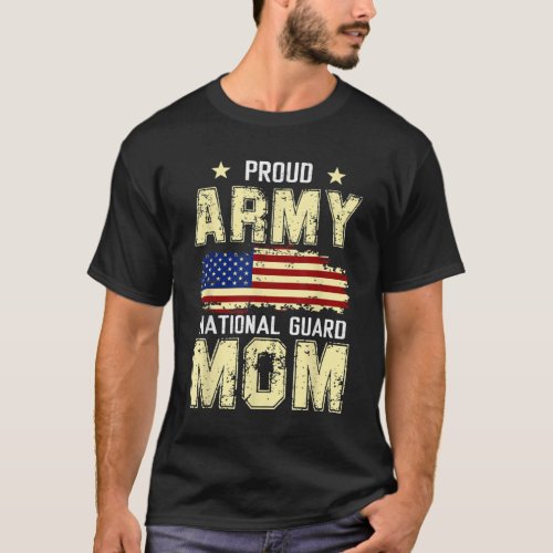 Proud Army National Guard Mom Shirt For Veterans D