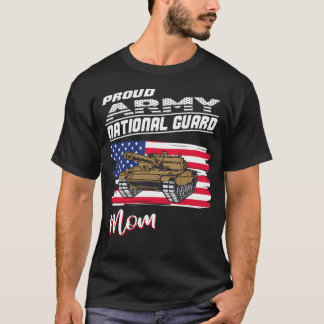 Proud Army National Guard Mom Usa Hear Mothers T-Shirt