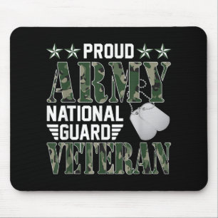 Proud Army National Guard Veteran Military Family Mouse Pad