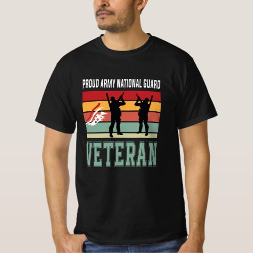 Proud army national guard veteran T_Shirt