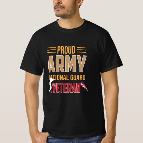 Proud army national guard veteran T_Shirt