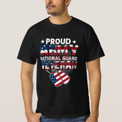 PROUD ARMY NATIONAL GUARD VETERAN T_Shirt