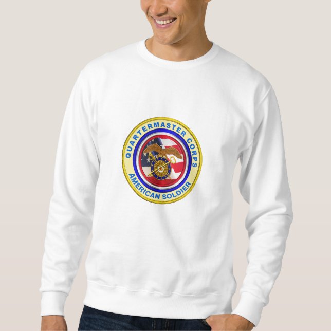 Proud Army Quartermaster Corps Soldier Sweatshirt (Front)