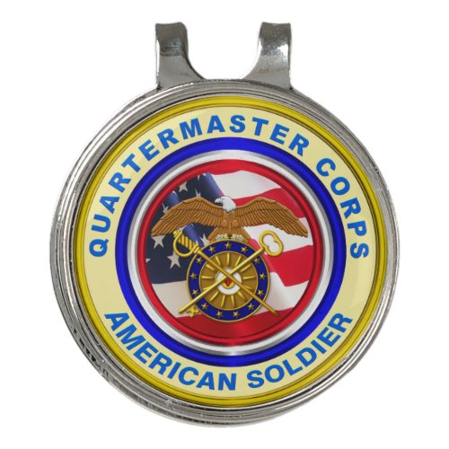 Proud Army Quartermaster Corps Veteran Golf Hat Clip