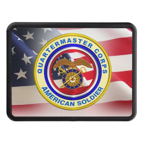 Proud Army Quartermaster Corps Veteran Hitch Cover