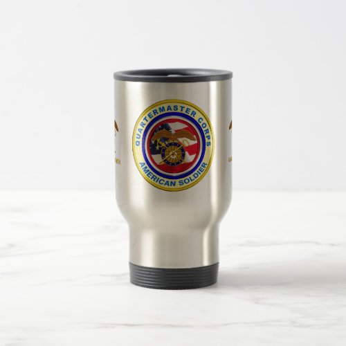 Proud Army Quartermaster Corps Veteran Travel Mug