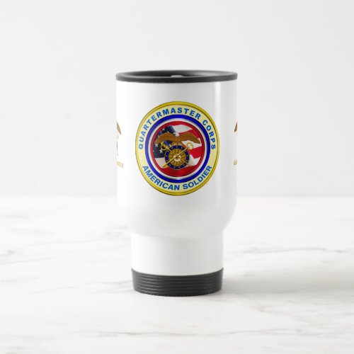 Proud Army Quartermaster Corps Veteran Travel Mug