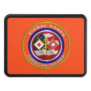 Proud Army Signal Corps Veteran Hitch Cover