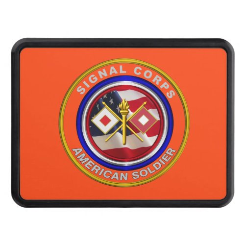 Proud Army Signal Corps Veteran Hitch Cover