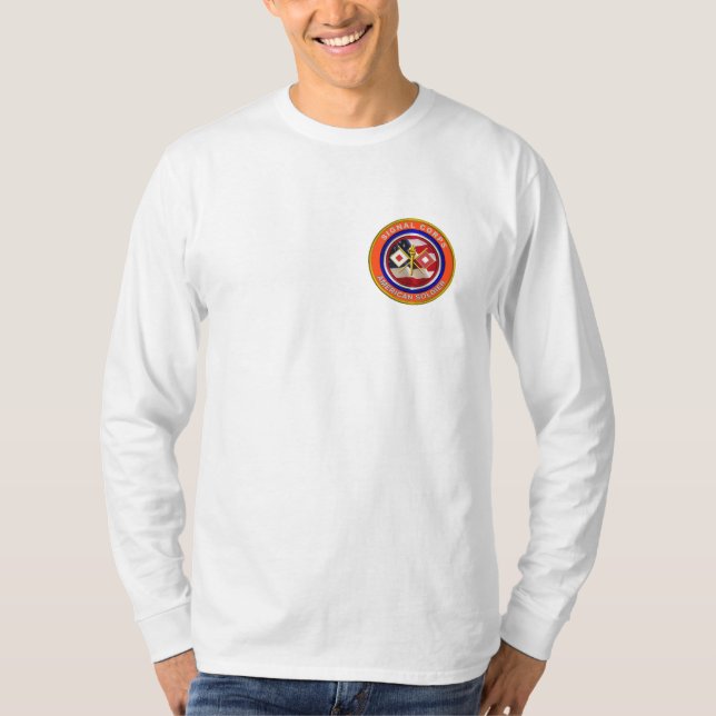 Proud Army Signal Corps Veteran T-Shirt (Front)