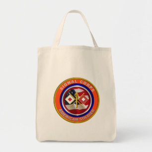 Proud Army Signal Corps Veteran Tote Bag