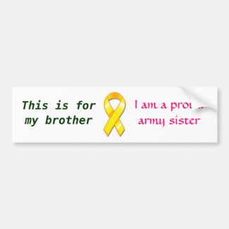 Proud Army Sister Bumper Sticker