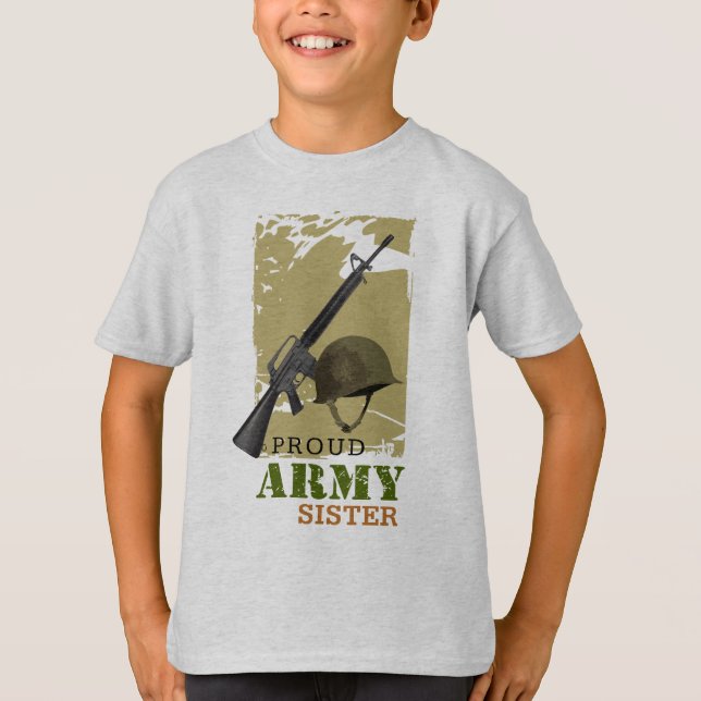 Proud Army Sister T-Shirt (Front)