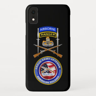 Proud Army Veteran Airborne Ranger Infantry iPhone XR Case
