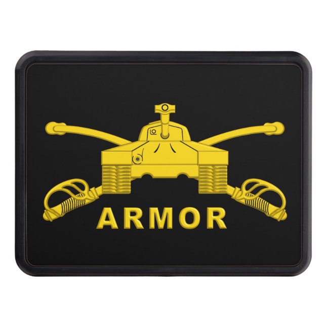 Proud Army Veteran Armor Hitch Cover (Front)