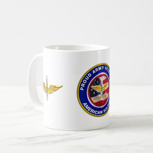 Proud Army Veteran Aviation Soldier  Coffee Mug