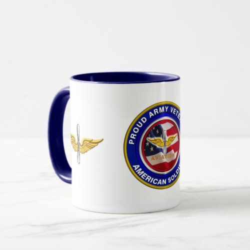 Proud Army Veteran Aviation Soldier Mug