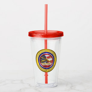 Proud Army Veteran Cavalry Soldier Acrylic Tumbler