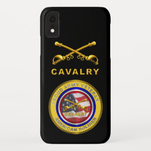 Proud Army Veteran Cavalry Soldier iPhone XR Case