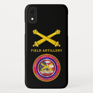Proud Army Veteran Field Artillery Soldier iPhone XR Case