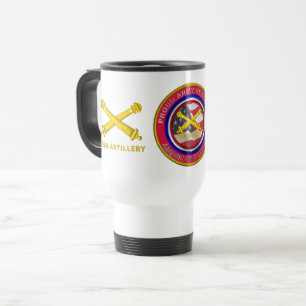 Proud Army Veteran Field Artillery Soldier Travel  Mug