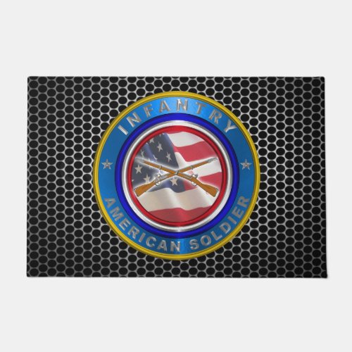 Proud Army Veteran Infantry  Doormat