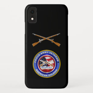 Proud Army Veteran Infantry Soldier iPhone XR Case