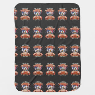 Proud Army Veteran – Military American Flag Baby Blanket