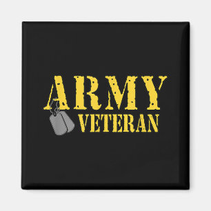 Proud Army Veteran Shirt Military Pride T Shirt Magnet