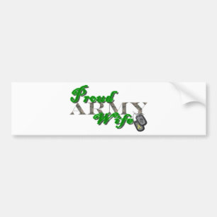 Proud Army Wife Bumper Sticker