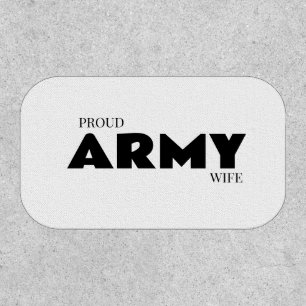 Proud army wife patch