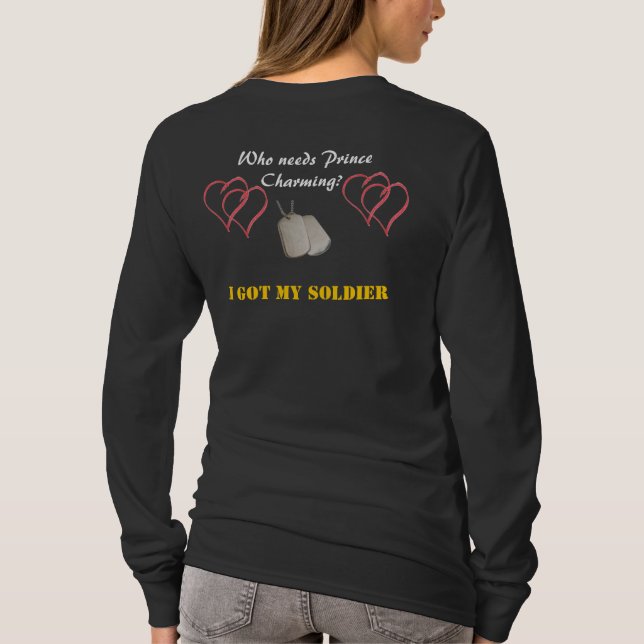 proud army wifey T-Shirt (Back)