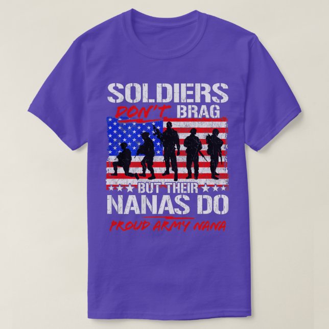 Proud Armys Grandma  Military Pride (57)  T-Shirt (Design Front)