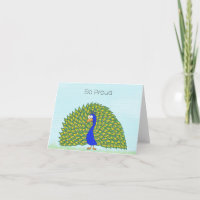 Proud as a Peacock card
