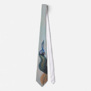Proud As A Peacock Colorful Courtship Display Tie