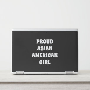 Proud Asian American Girl, HP Laptop Skin