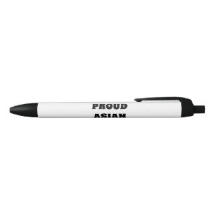 Proud Asian Girl, black white Black Ink Pen