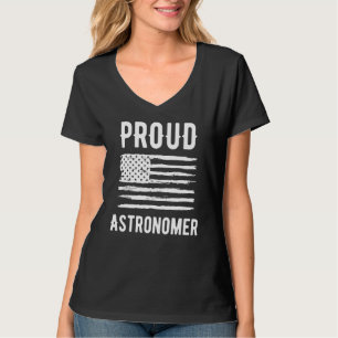 Proud Astronomer Profession American Flag T-Shirt