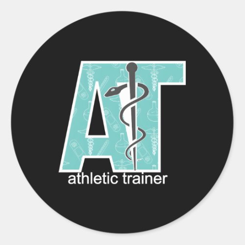 Proud Athletic Trainer Athletic Training Classic Round Sticker