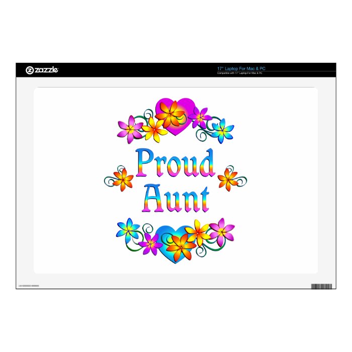 Proud Aunt 17" Laptop Skins