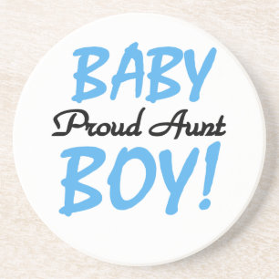 Proud Aunt Baby Boy T-shirts and Gifts Drink Coaster