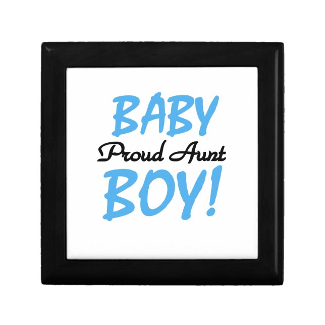 Proud Aunt Baby Boy T-shirts and Gifts Gift Box (Front)