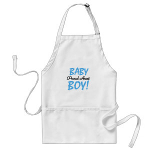 Proud Aunt Baby Boy Tshirts and Gifts Adult Apron