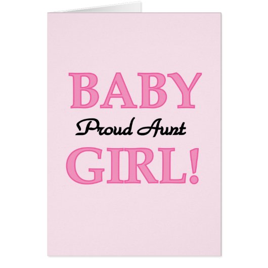 Proud Aunt Baby Girl Tshirts and Gifts (Front)