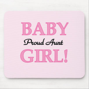 Proud Aunt Baby Girl Tshirts and Gifts Mouse Pad