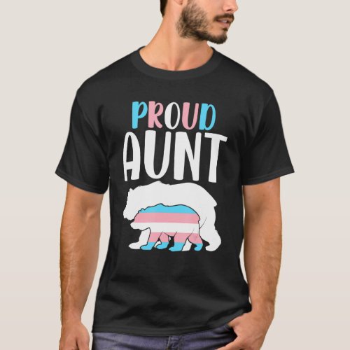 Proud Aunt Bear Transgender Day Of Visibility Lgbt T_Shirt